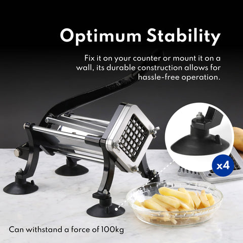 New Star Foodservice 43204 suction feet secured on a stable surface.