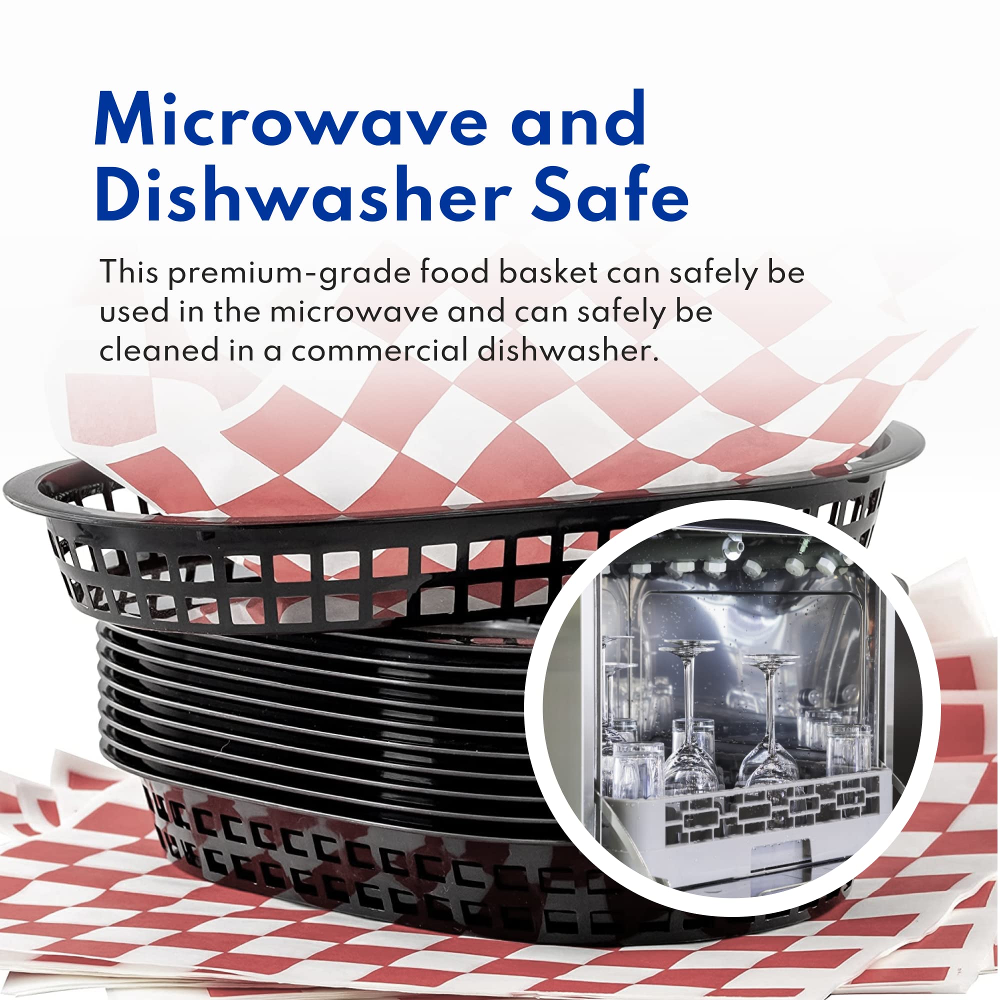 New Star 44140 black basket, dishwasher safe for fast after-service cleanup