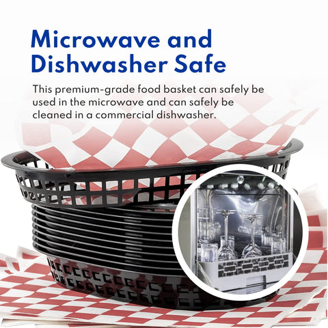 New Star 44140 black basket, dishwasher safe for fast after-service cleanup