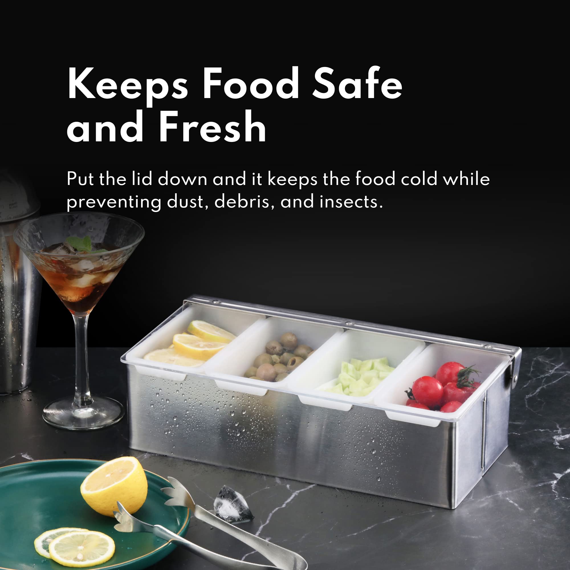 New Star Foodservice 48032 bar counter setup promoting organized service