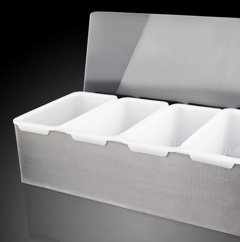 New Star Foodservice 48032 five pint inserts for organized storage and easy cleaning