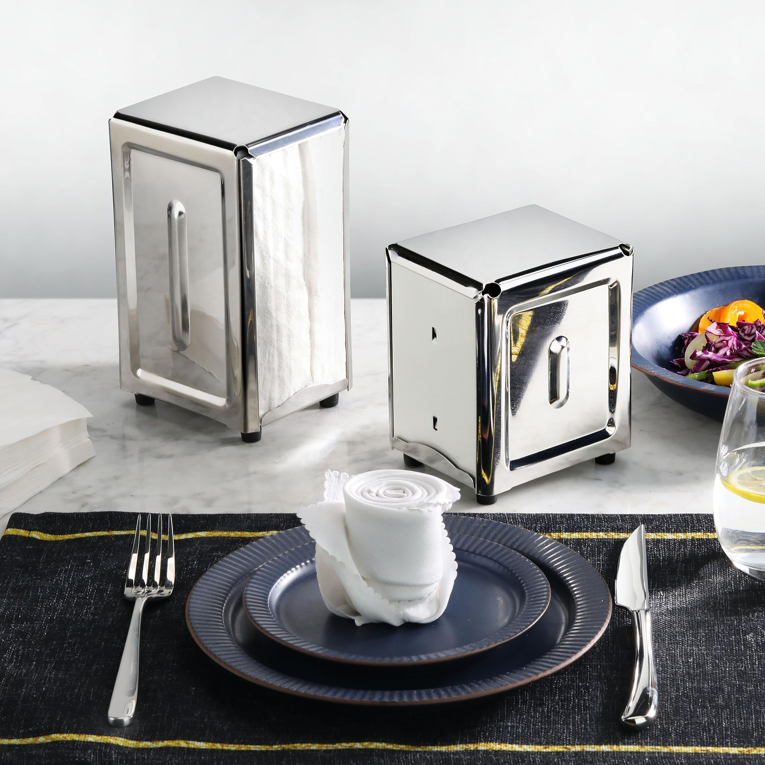New Star Foodservice dual dispensers speed up service at tables.