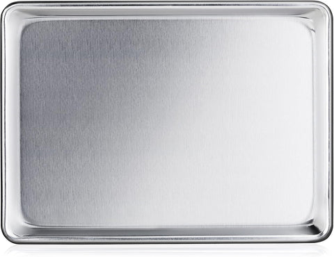 New Star Foodservice quarter-size sheet pan ready for precise oven baking