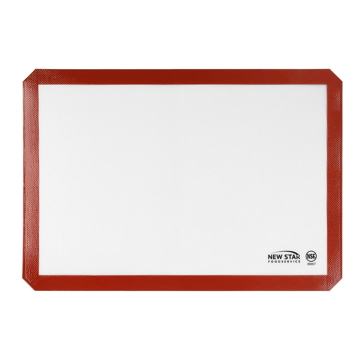 New Star Foodservice silicone baking mat provides a non-stick surface for easy baking.