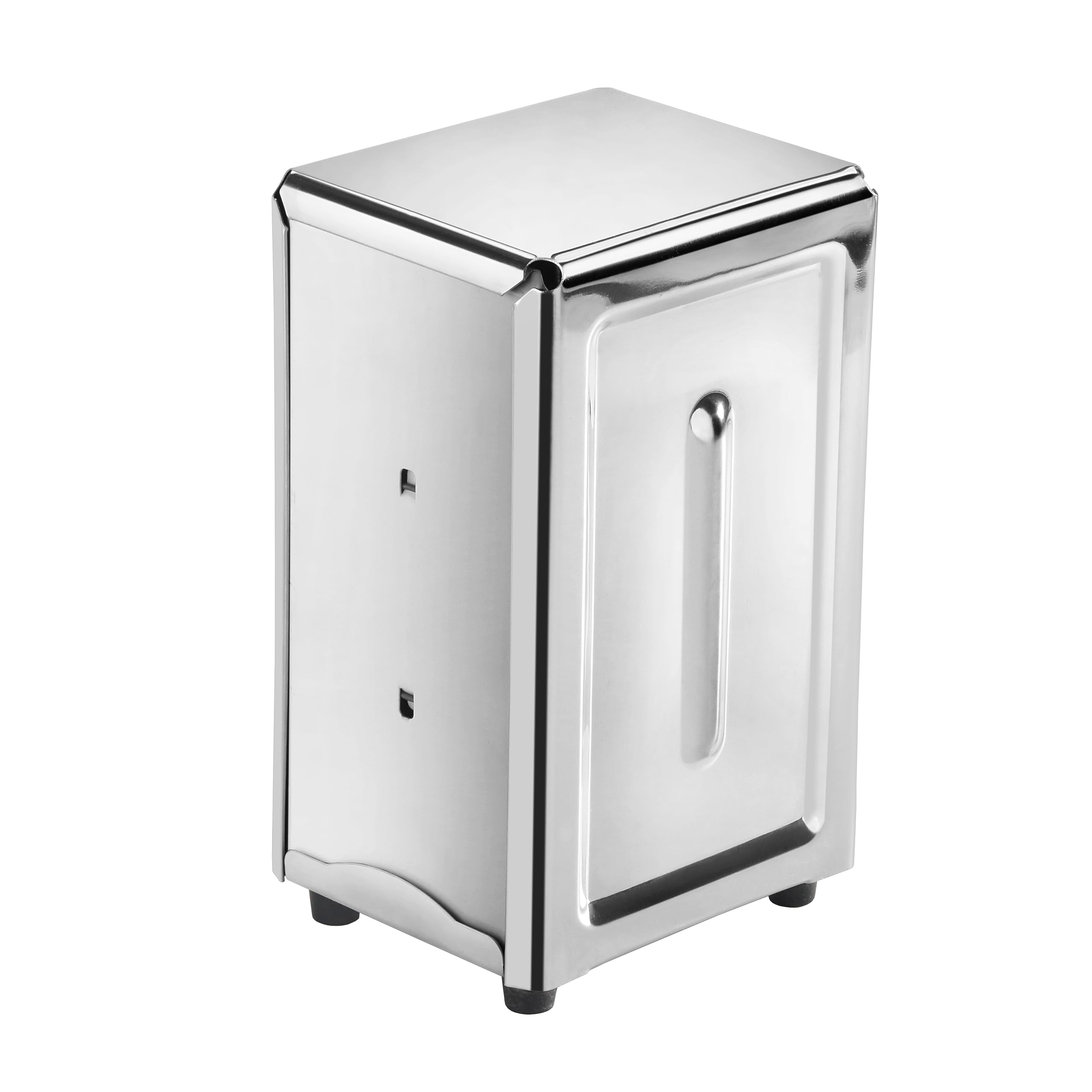New Star Foodservice tall napkin dispenser front view for easy napkin access.