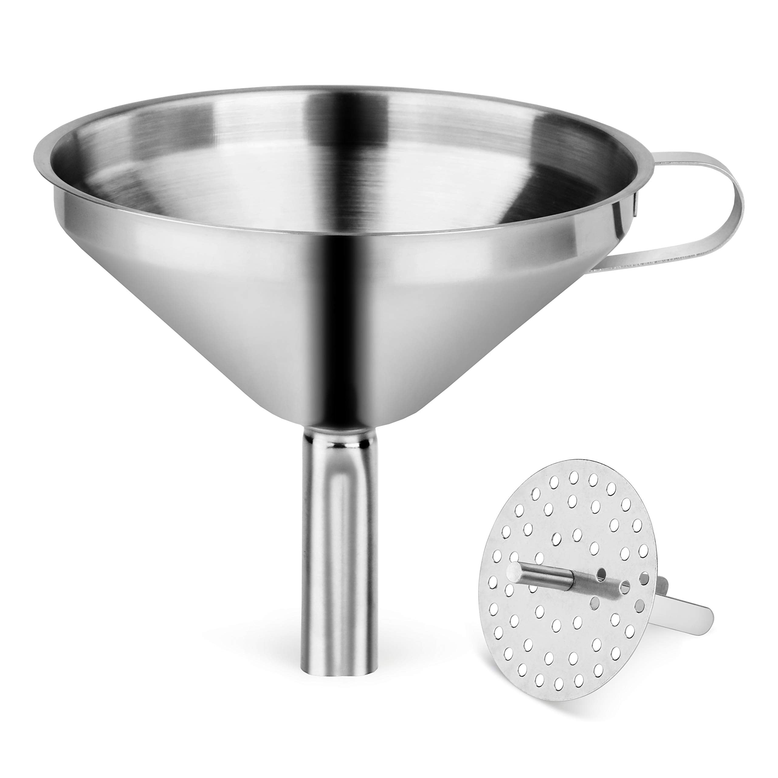 New Star Funnel 5-inch stainless steel for smooth, controlled pouring between containers.