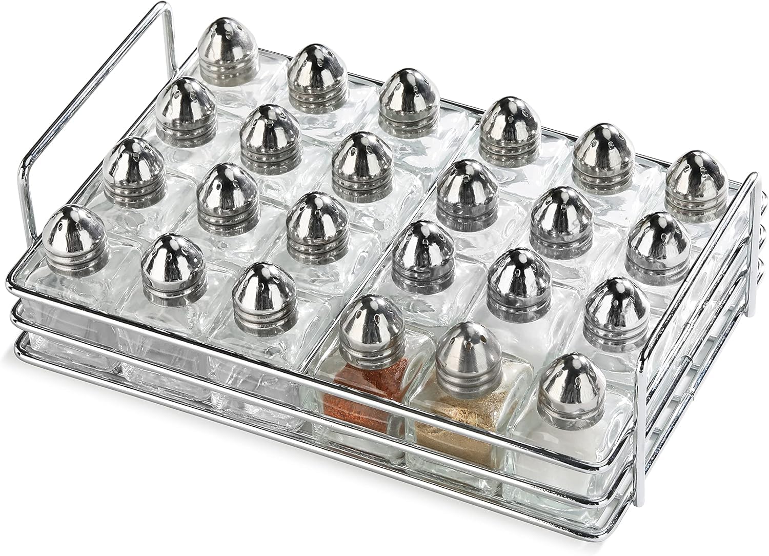New Star Glass Cube Mini Salt and Pepper Shaker Bottle for precise tabletop seasoning.