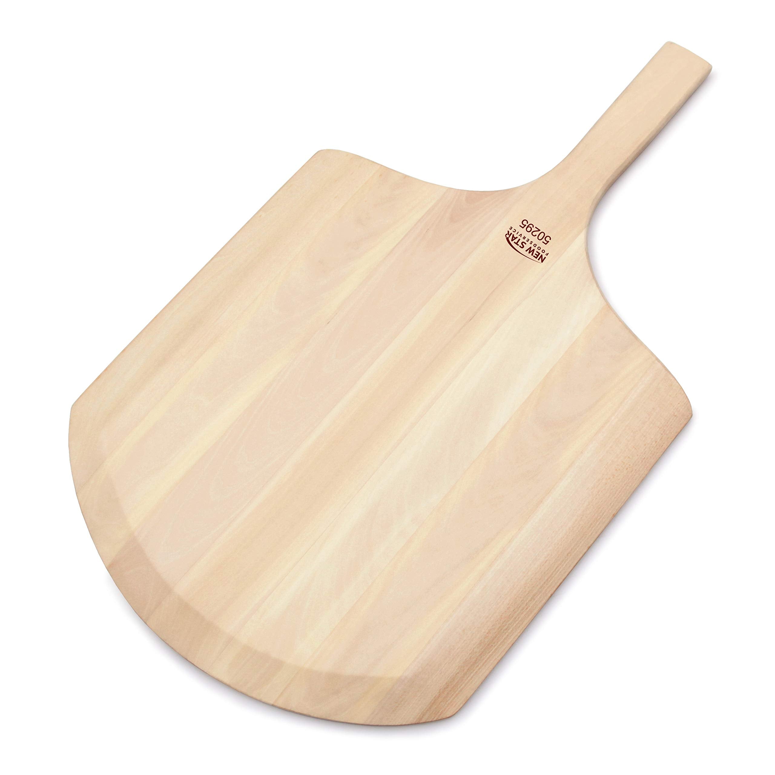 New Star Pizza Peel 10-inch handle for comfortable, controlled lifting