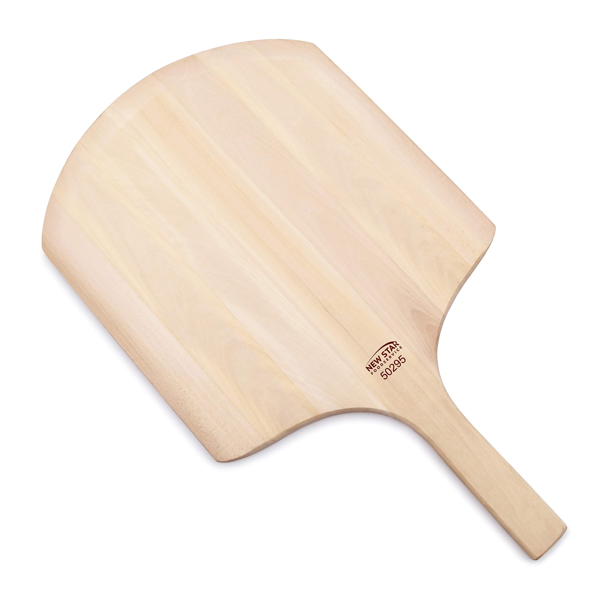 New Star Pizza Peel tapered blade facilitating easy slide-under