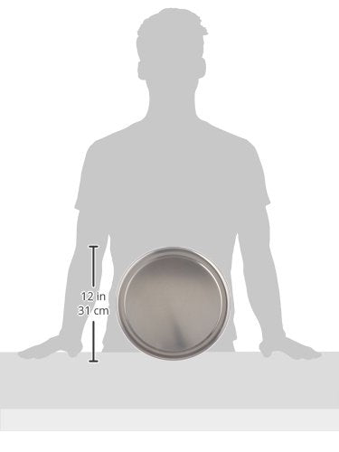 New Star 12-inch wide-rim trays show durable aluminum for daily kitchen use.