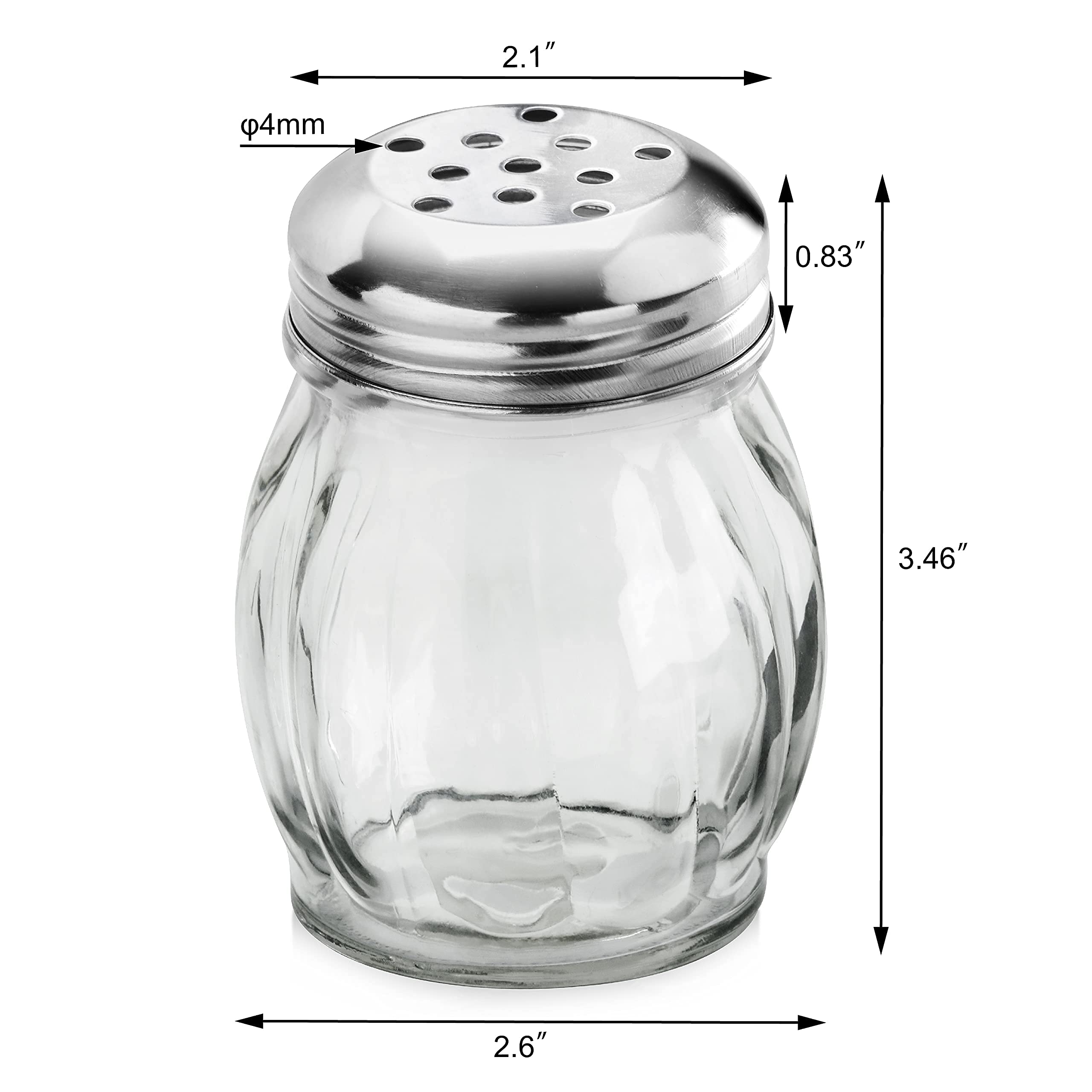 New Star Stainless Steel Perforated Top ensures durable even topping drizzle