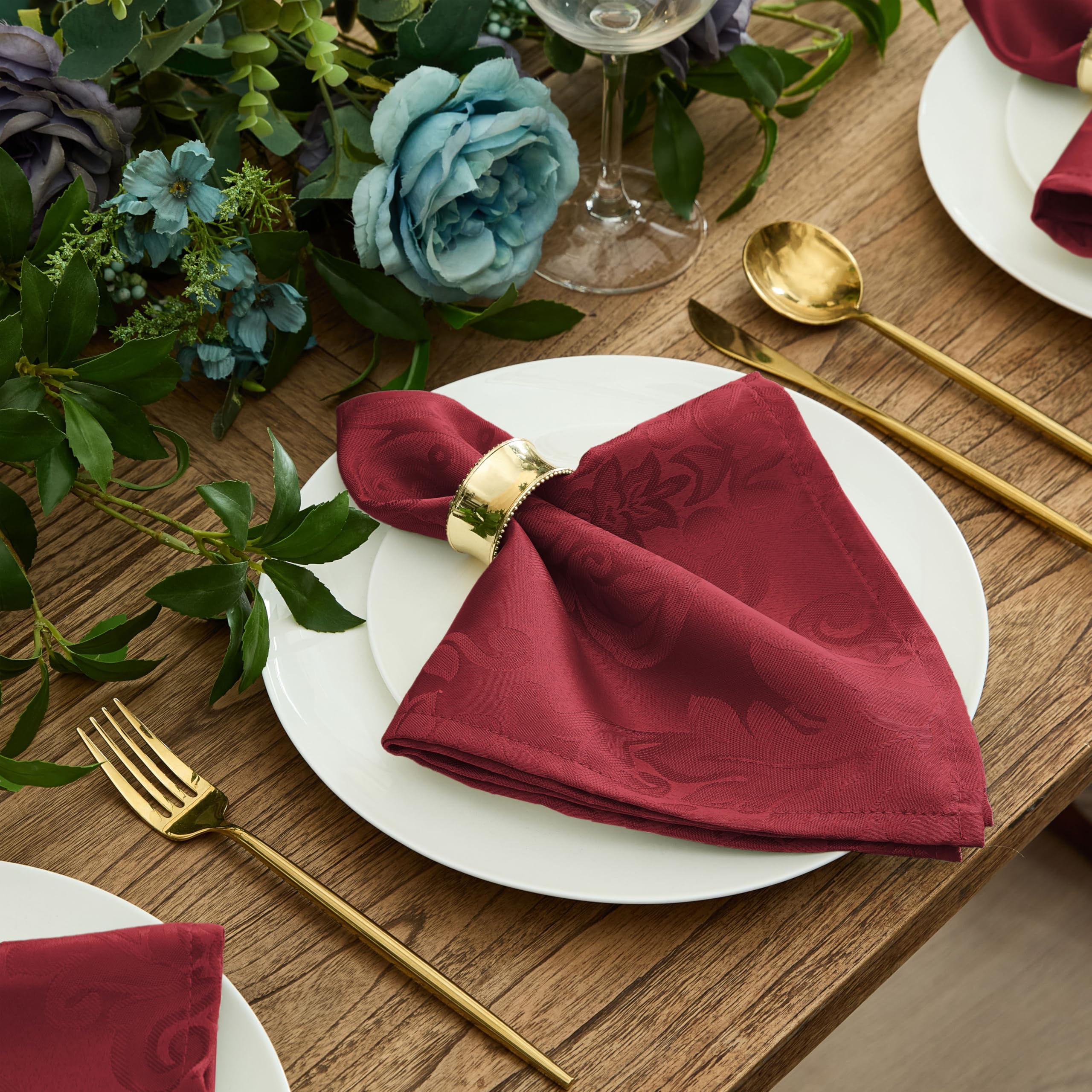 No iron finish reduces pressing time for effortless hosting