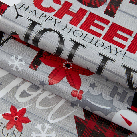Newbridge Joy, Cheer, Noel words highlight a cheerful holiday mood