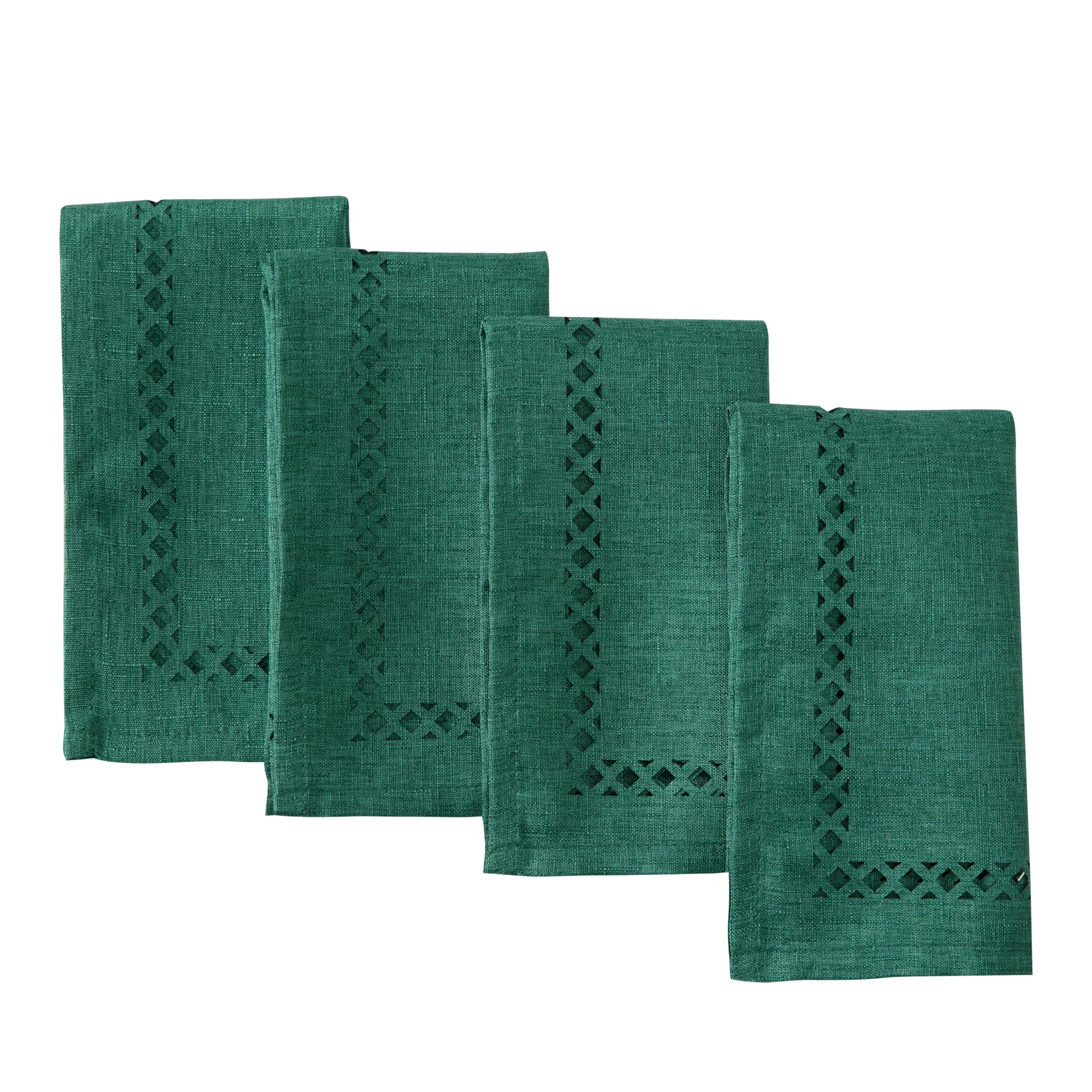 Newbridge Christmas square napkins with textured fabric for festive, durable table settings.