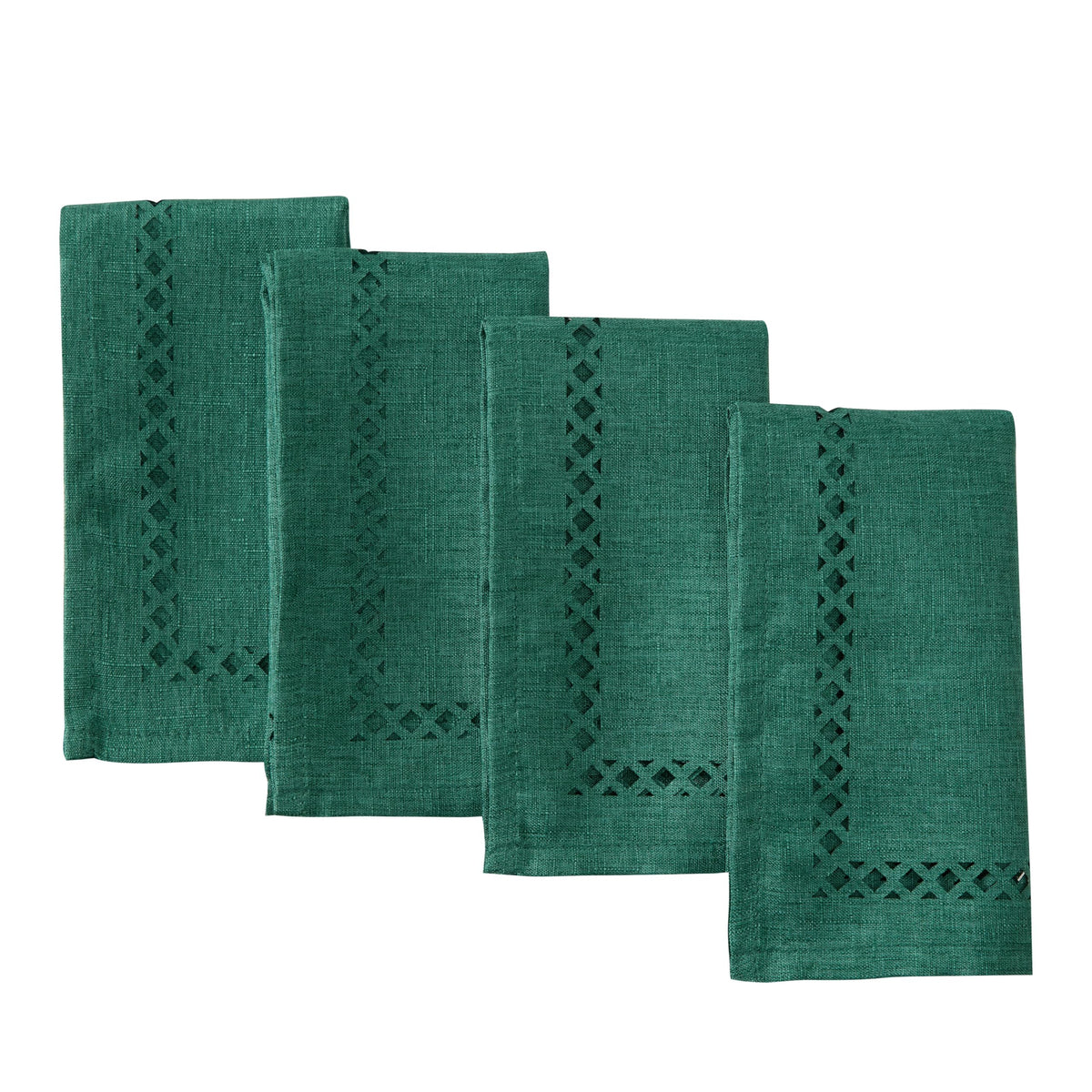 Newbridge Christmas square napkins with textured fabric for festive, durable table settings.