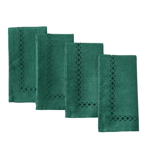 Newbridge Christmas square napkins with textured fabric for festive, durable table settings.