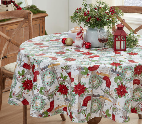 Newbridge festive table top pattern complements seasonal decor.