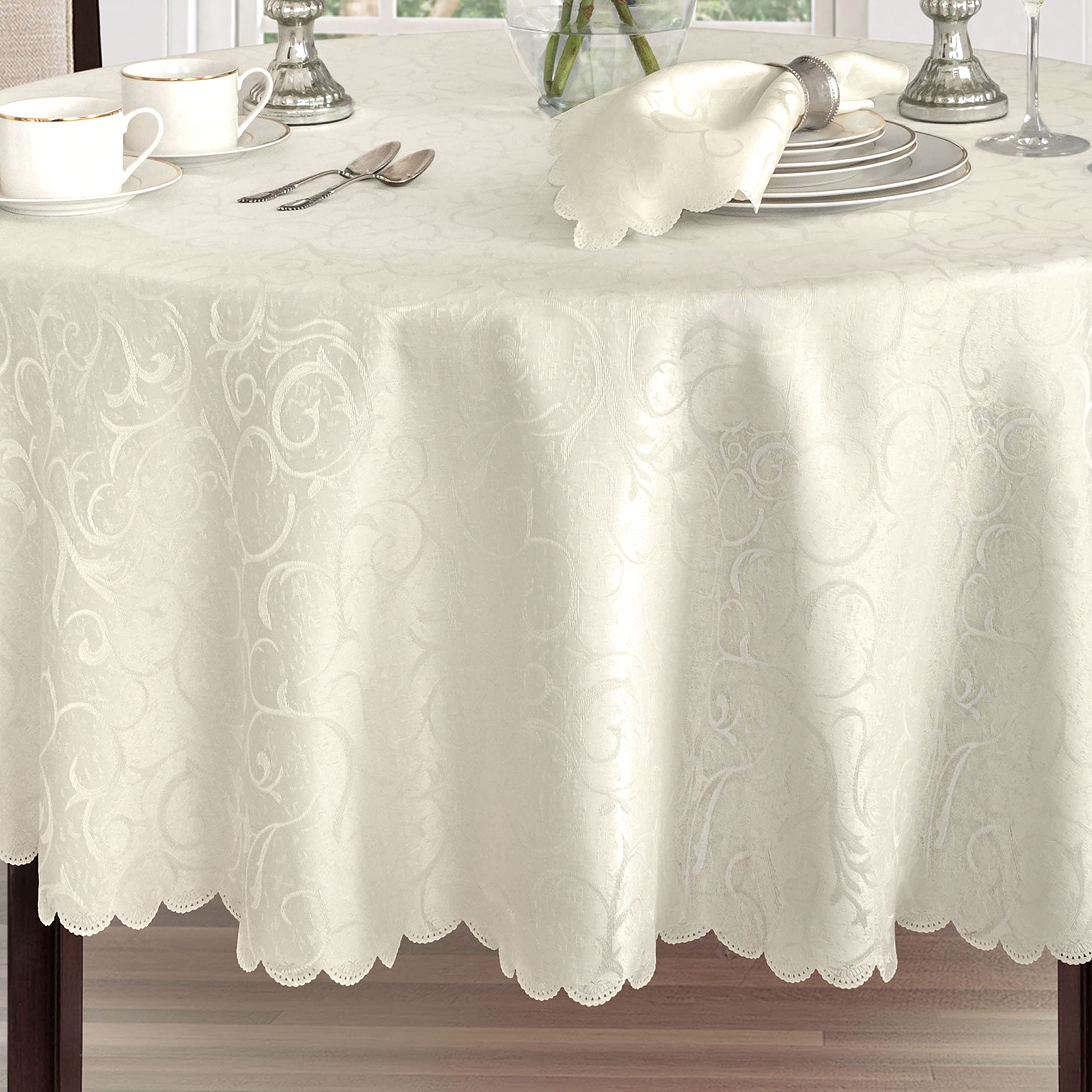 Newbridge Portofino holiday setup with glassware and candles for festive ambiance.