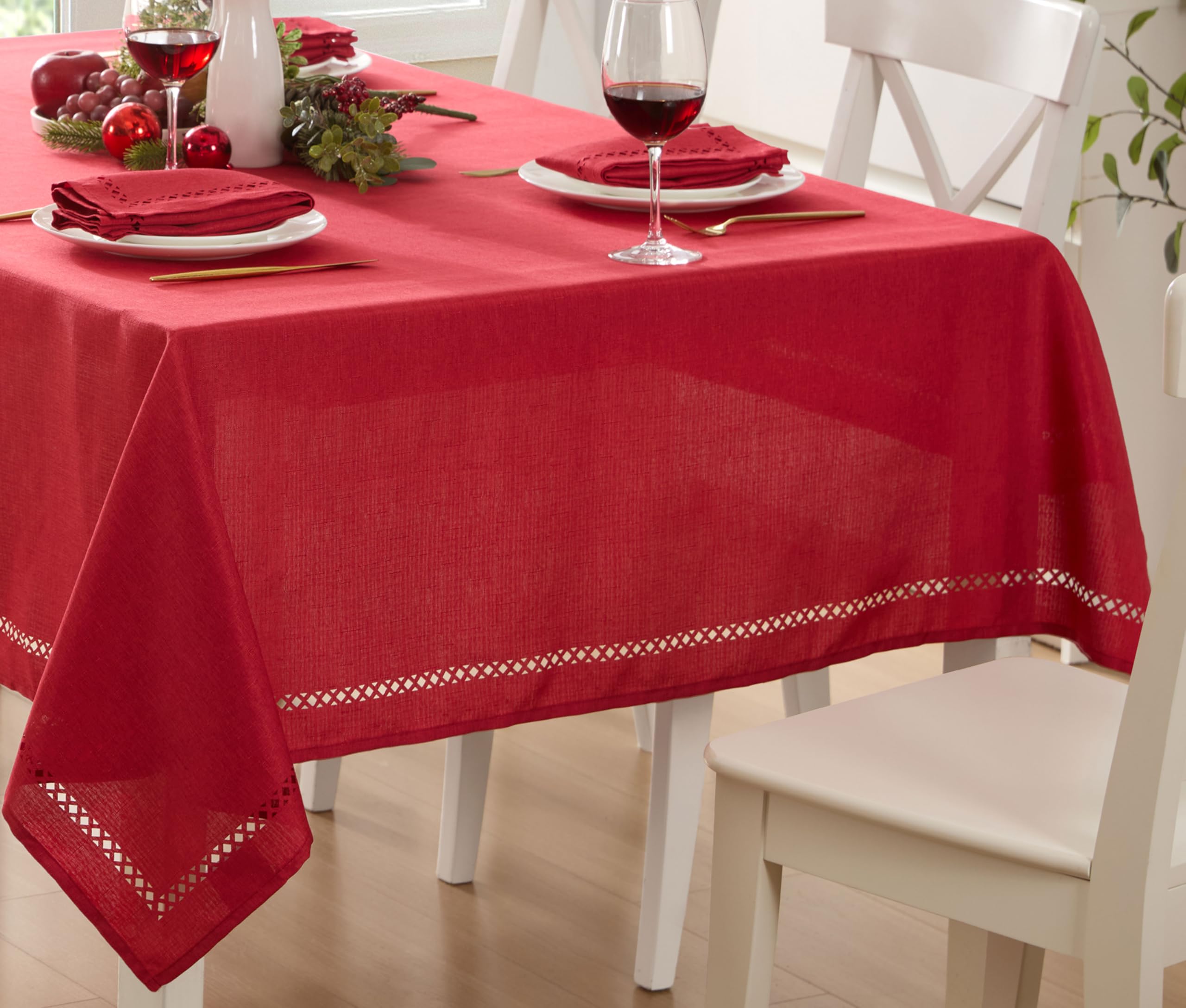 Newbridge water and soil resistant fabric helps protect surfaces.