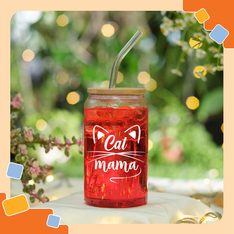 NewEleven 16oz glass perfect for coffee, juice, or water.