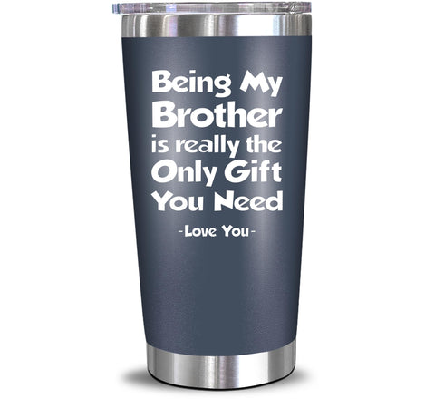 NewEleven 20 oz navy tumbler front view keeps beverages at the right temperature on the go.