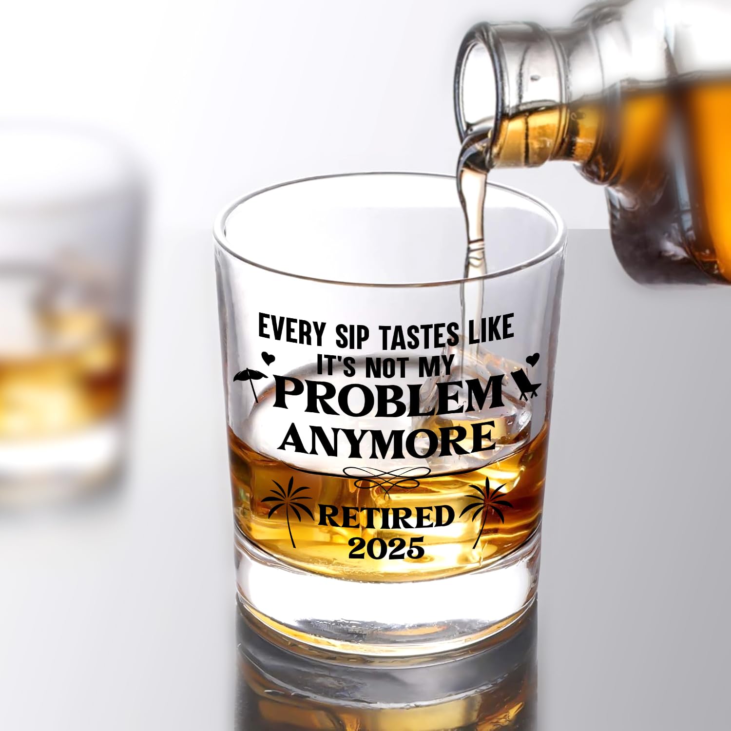 NewEleven retirement gift for men, ideal for dad or grandpa’s desk or bar.
