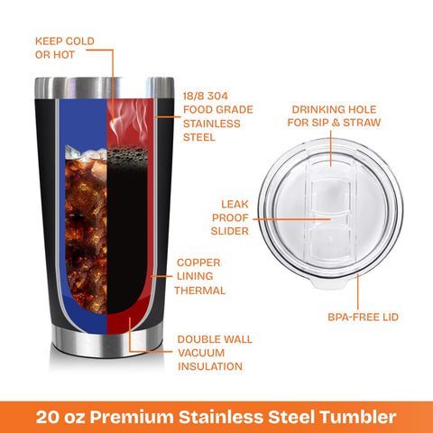 NewEleven 18/8 stainless steel tumbler durable for daily use