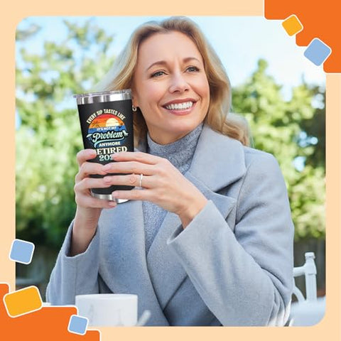 NewEleven retirement tumbler ideal for pool, beach, and outdoor outings