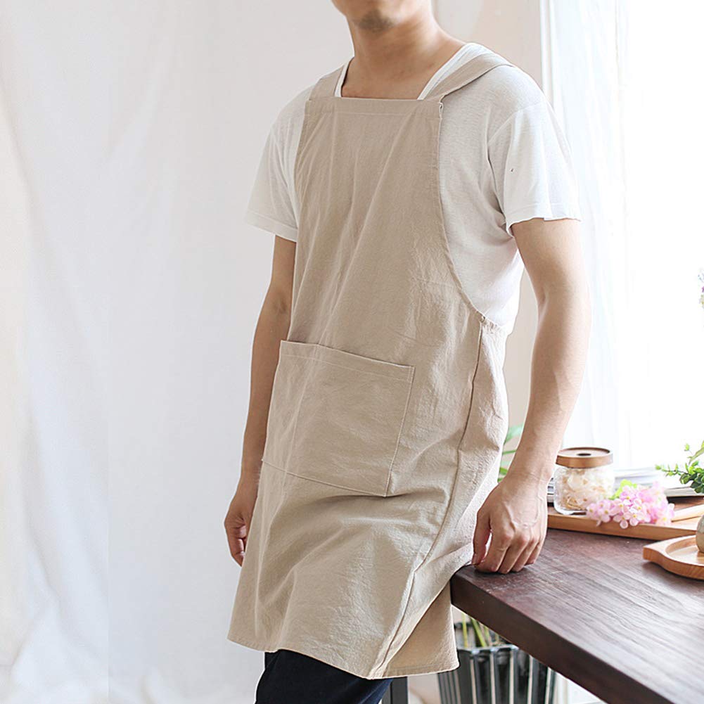 NEWGEM Apron pockets and fabric texture highlighted for convenient storage.