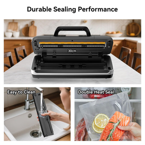 Newise 85KPa sealer with double heat seal bars for airtight lock
