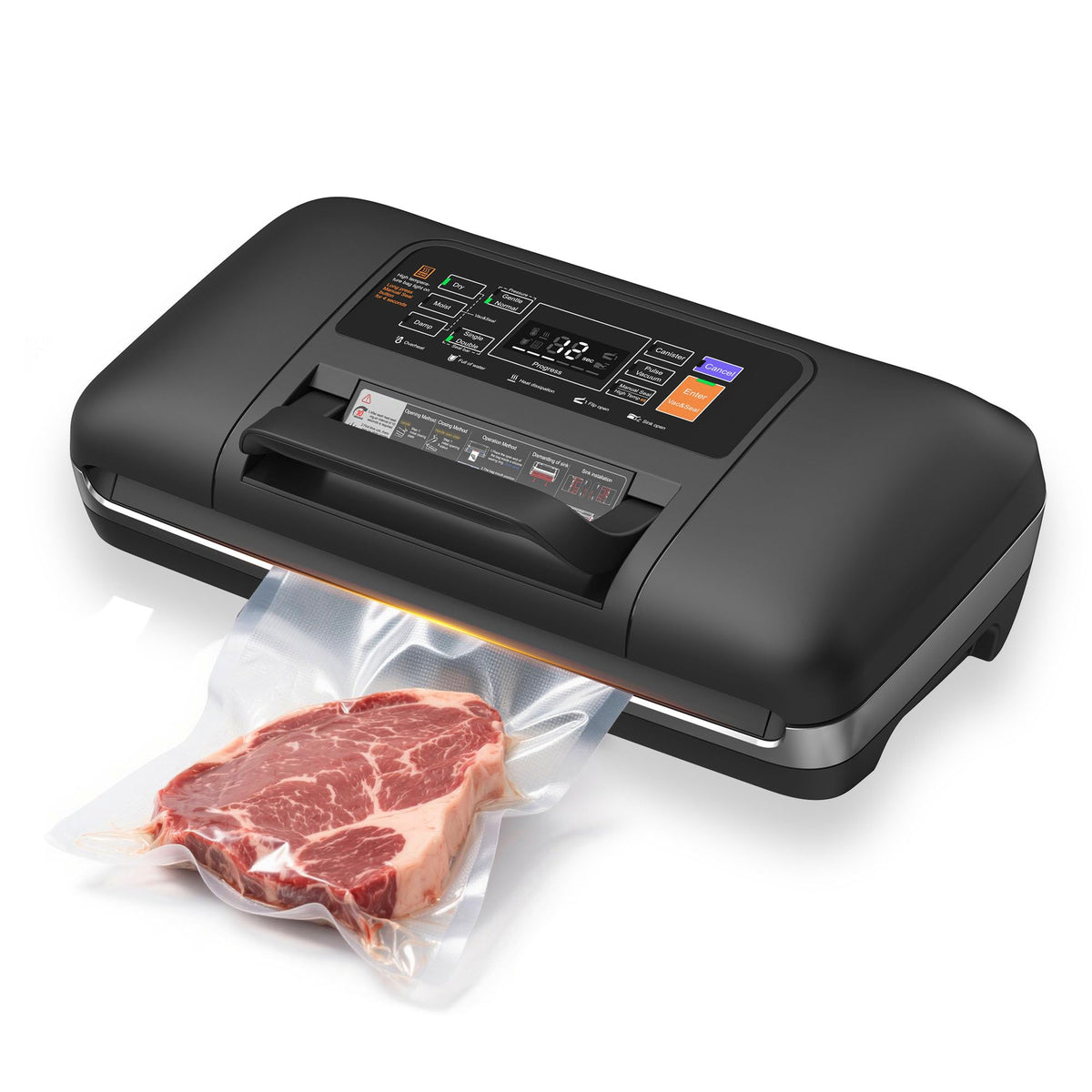 Newise 85KPa vacuum sealer top view showing compact design for easy storage