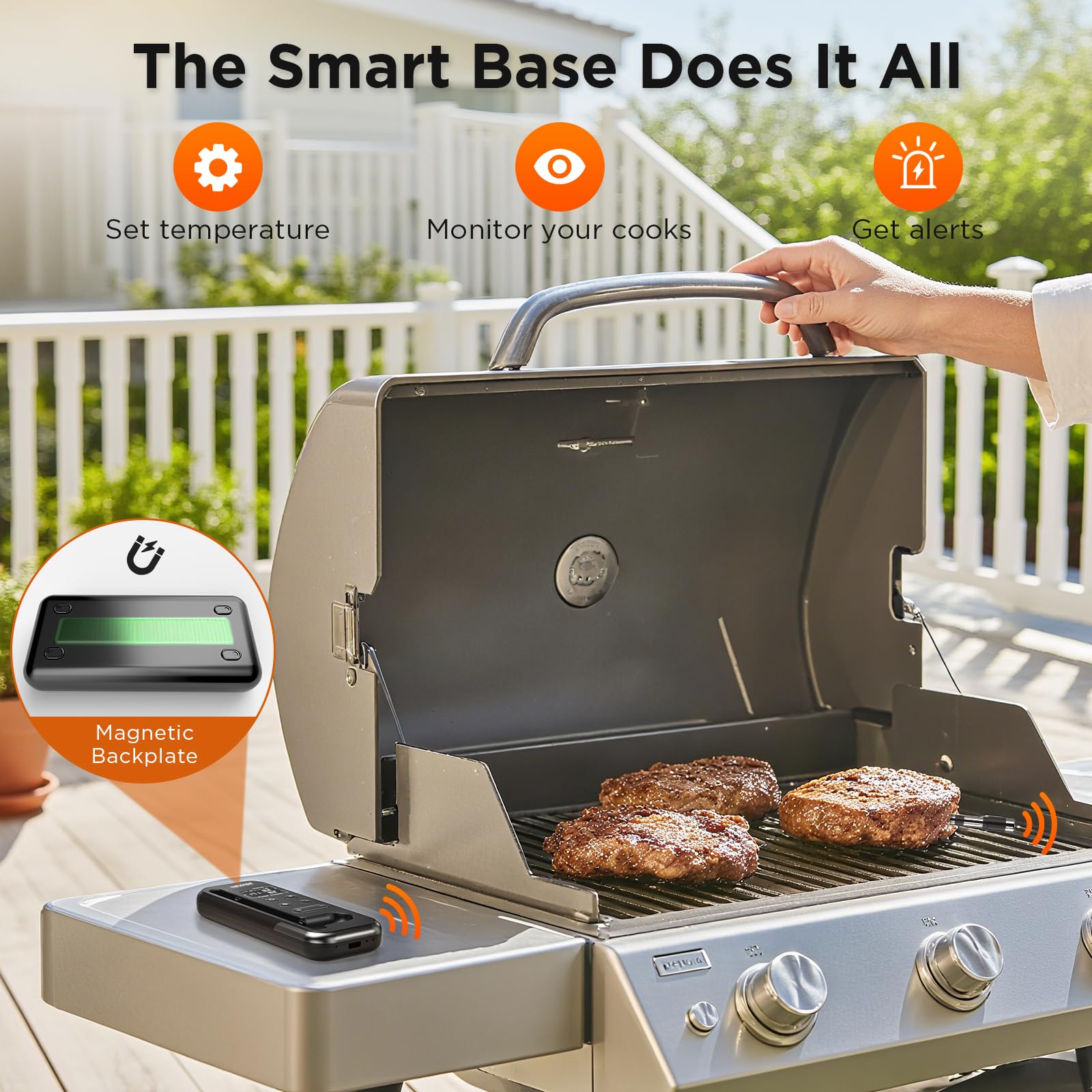 Newise IP67-probe handling spills and outdoor grilling with ease