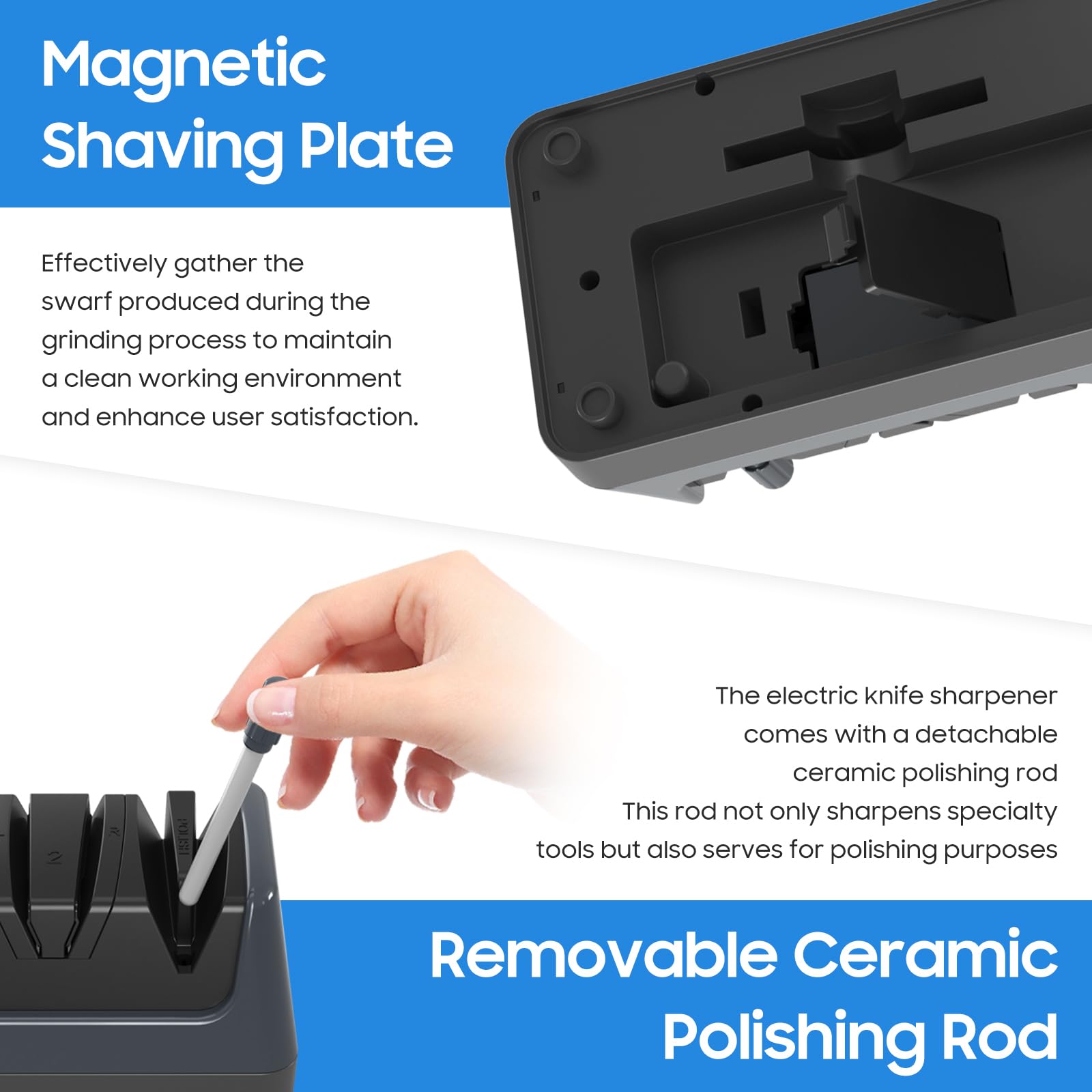 Newise sharpening a chef knife with 3-5 passes