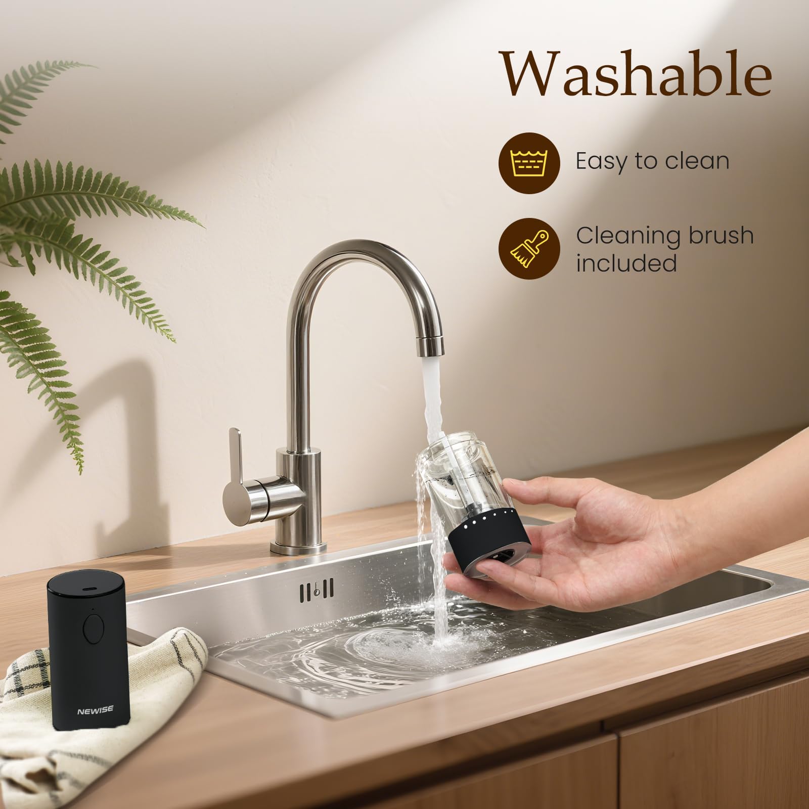 Newise premium stainless steel grinder in a gift-ready box