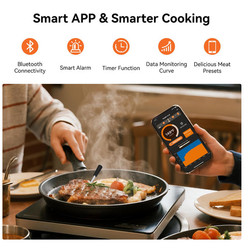Newise PROBE Plus app controls temperature from your phone.