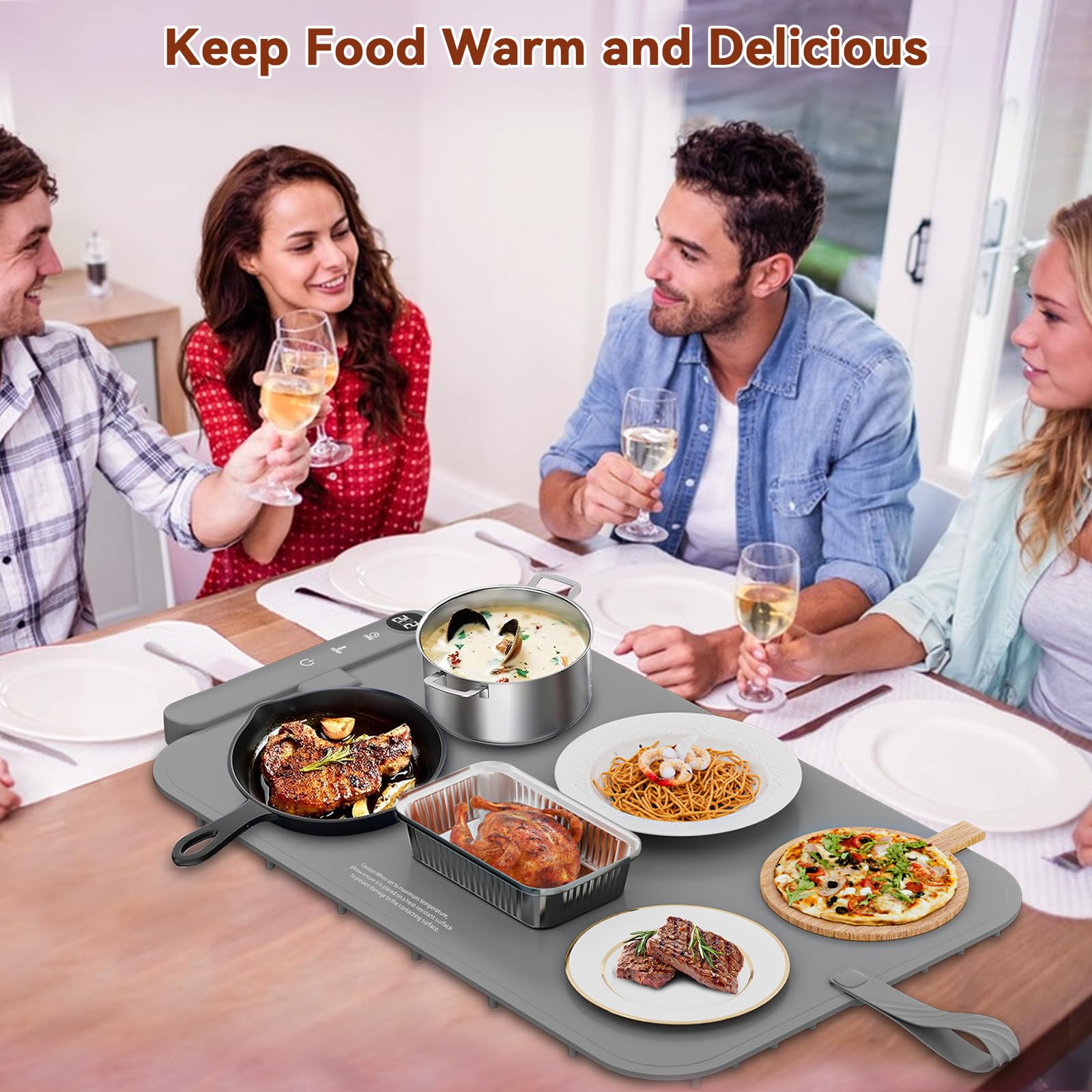 Newise warming mat presented as a thoughtful gift for gatherings and entertaining guests.