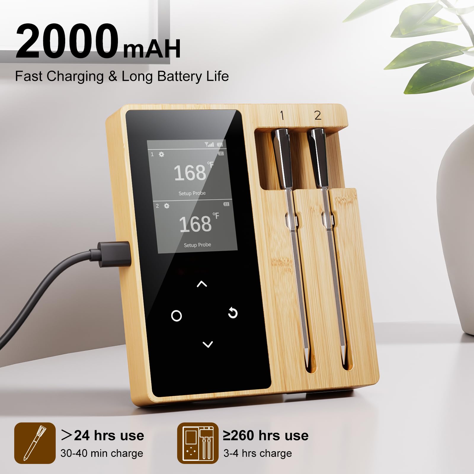 Newise standalone base lets you monitor temps without your phone.