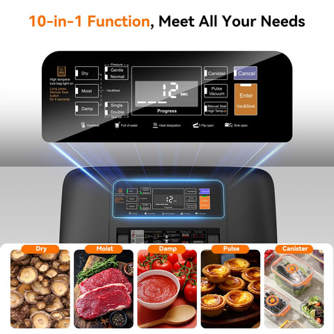 Newise vacuum sealer easy-lock handle for effortless sealing