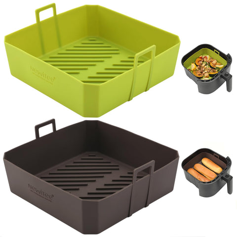 NEWITEE 5QT liner top view for Ninja AF141/AF142 improves airflow and crispiness.
