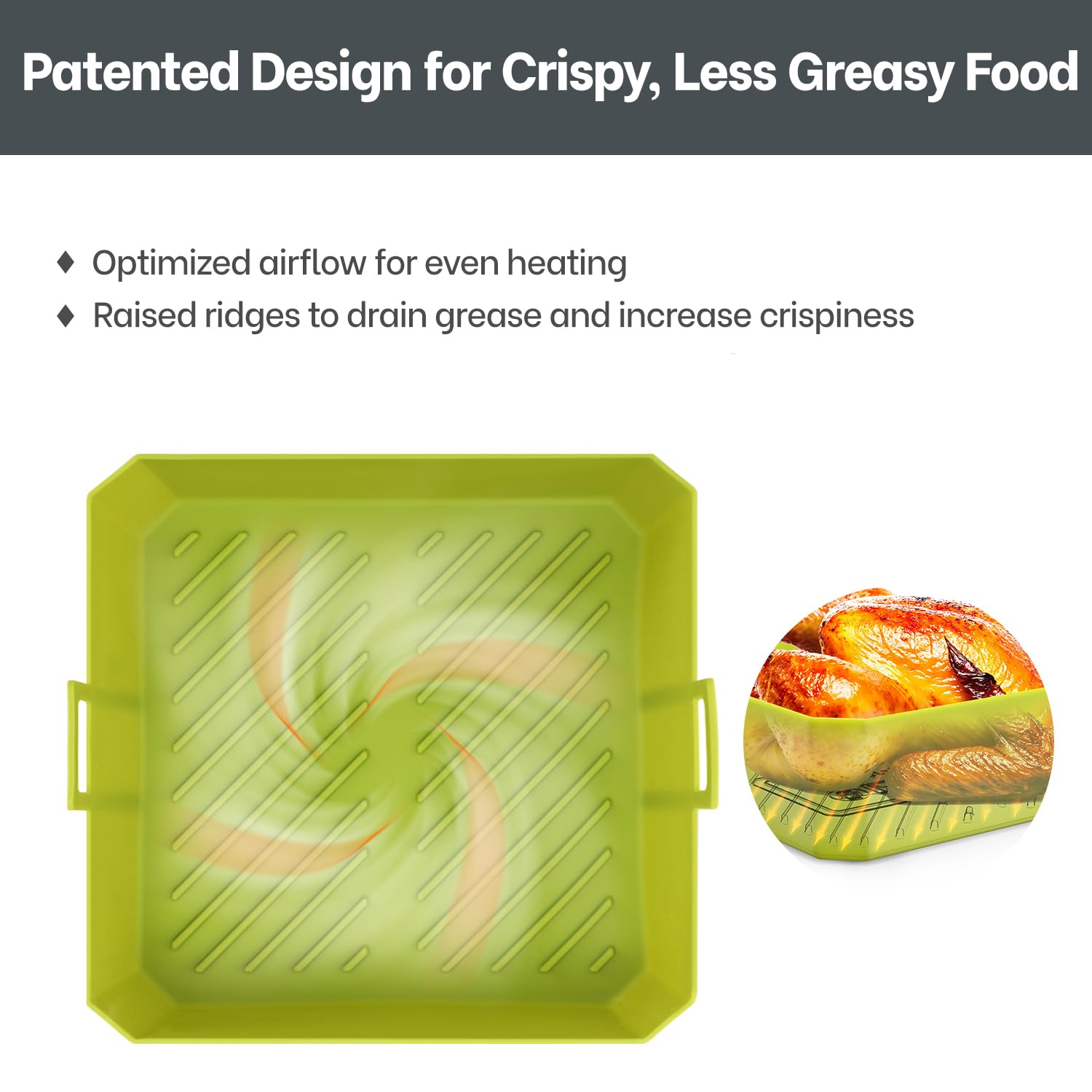 NEWITEE reusable liner with handle highlights dishwasher-safe cleaning convenience.