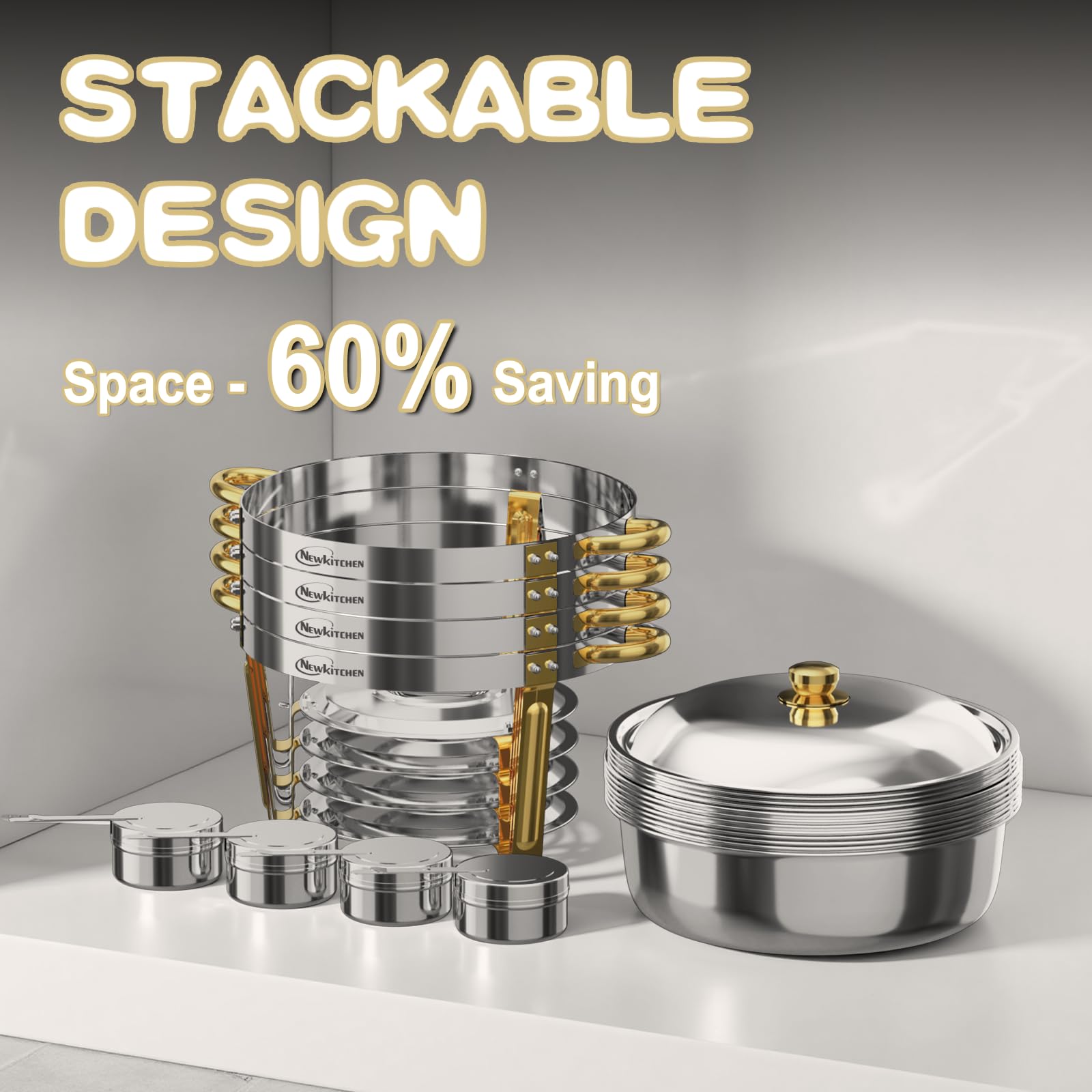 NEWKITCHEN easy-assembly design enables quick setup for hosts.