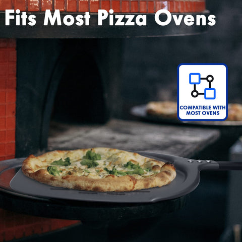 Newmeto pizza peel surface supports easy, low-stick transfers.