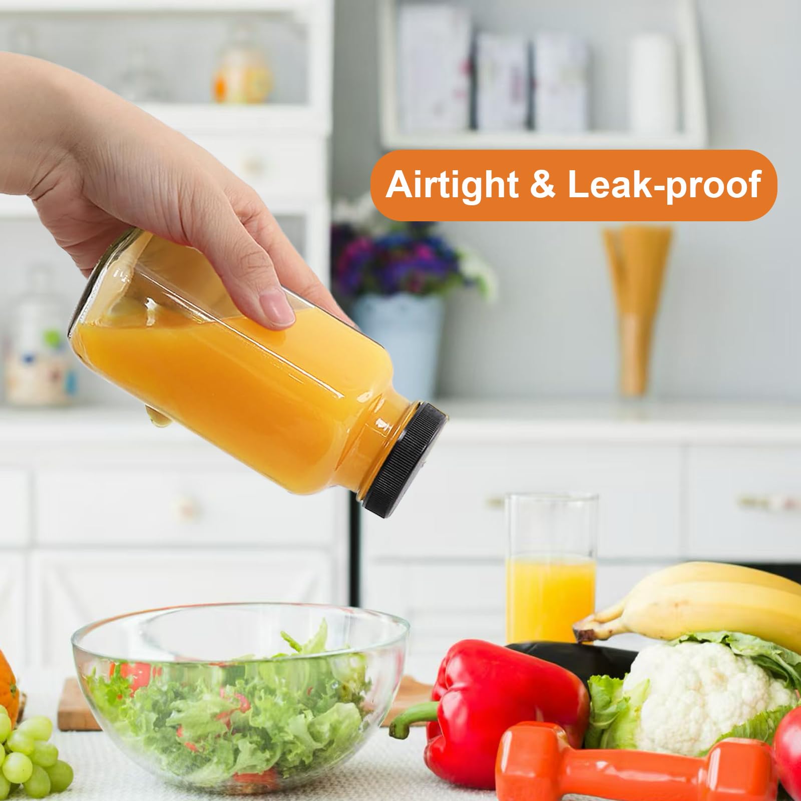 NEWMIAO bottle with leak-proof cap and gasket, secure for travel.