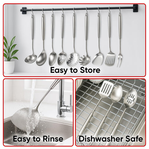 Newness spoon spatula combo for scraping, folding, and mixing ingredients.