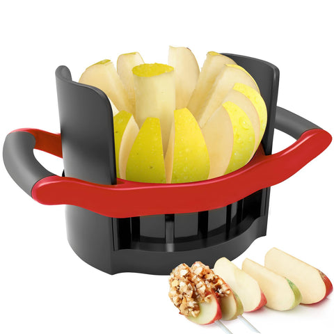 Newness apple slicer 5-12 inch large with 12 even slices for quick prep.