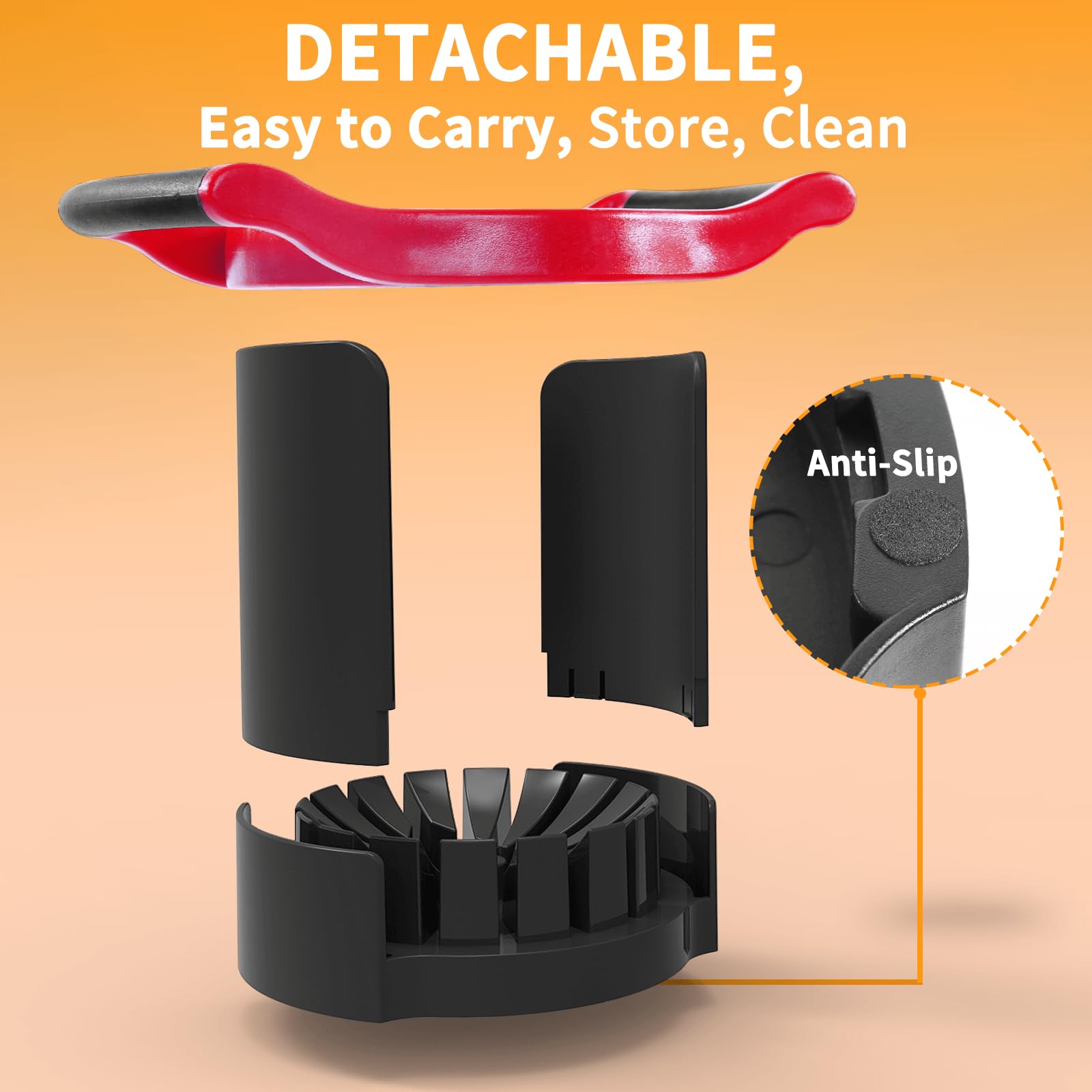 Newness detachable design makes cleaning and storage effortless