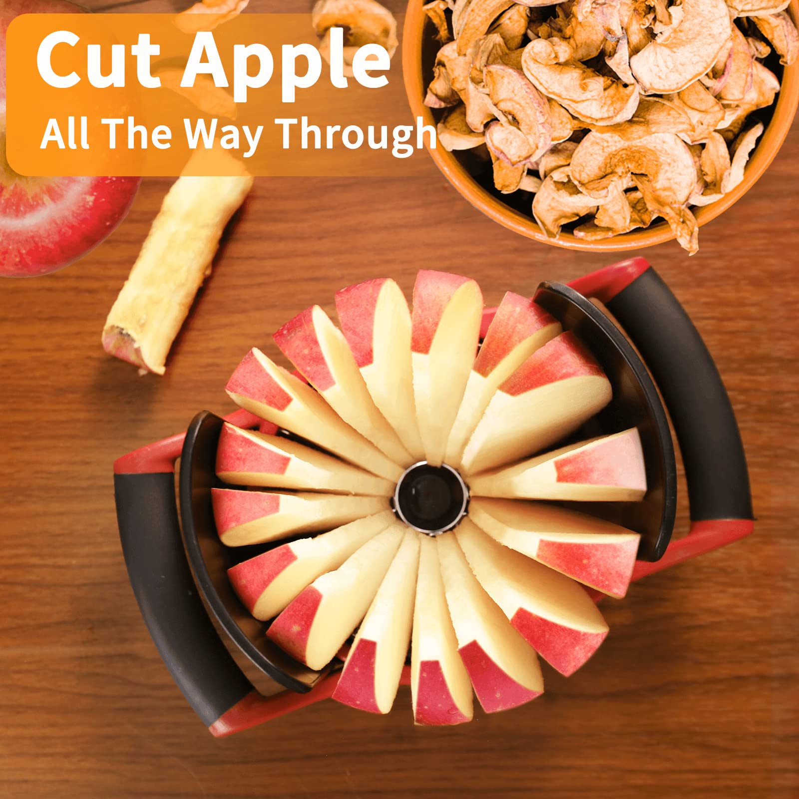 Newness apple slicer is dishwasher safe for easy cleanup