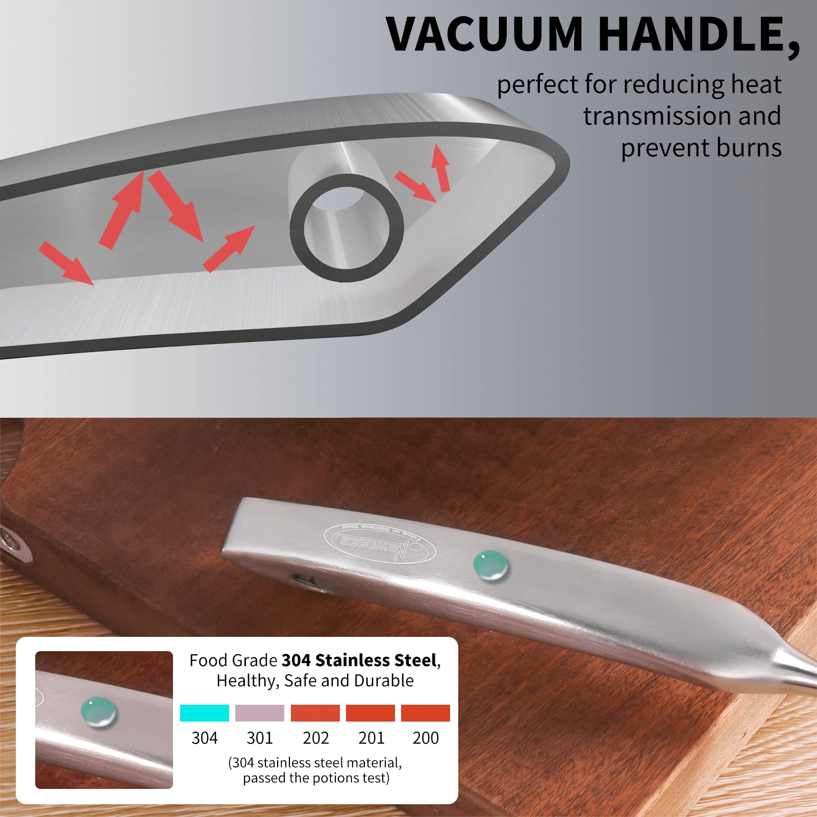 Newness dishwasher-safe spaghetti server cleans easily after meals.