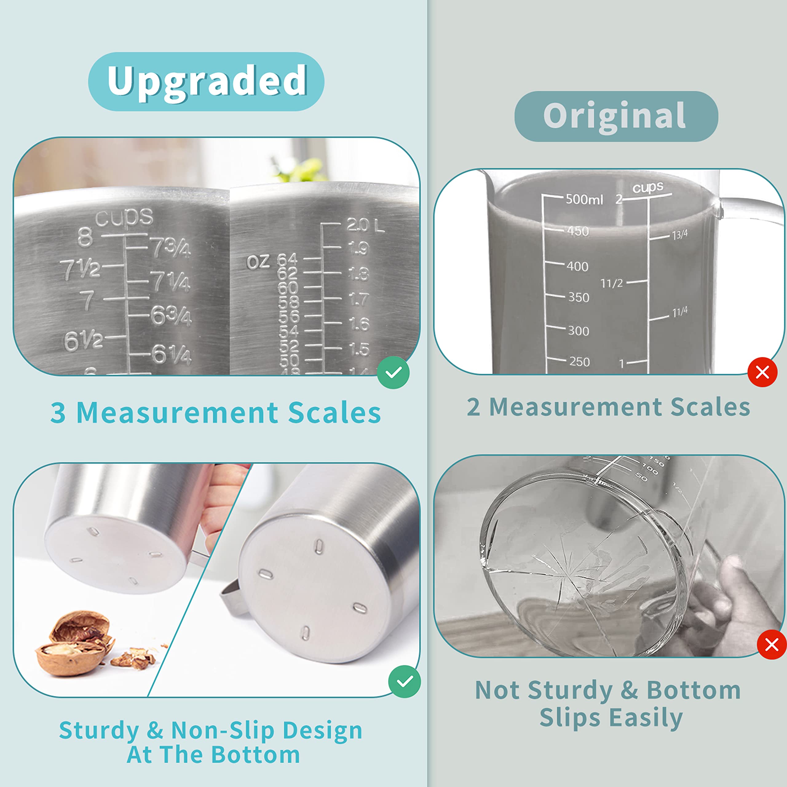 Newness stainless steel durability for daily kitchen use.