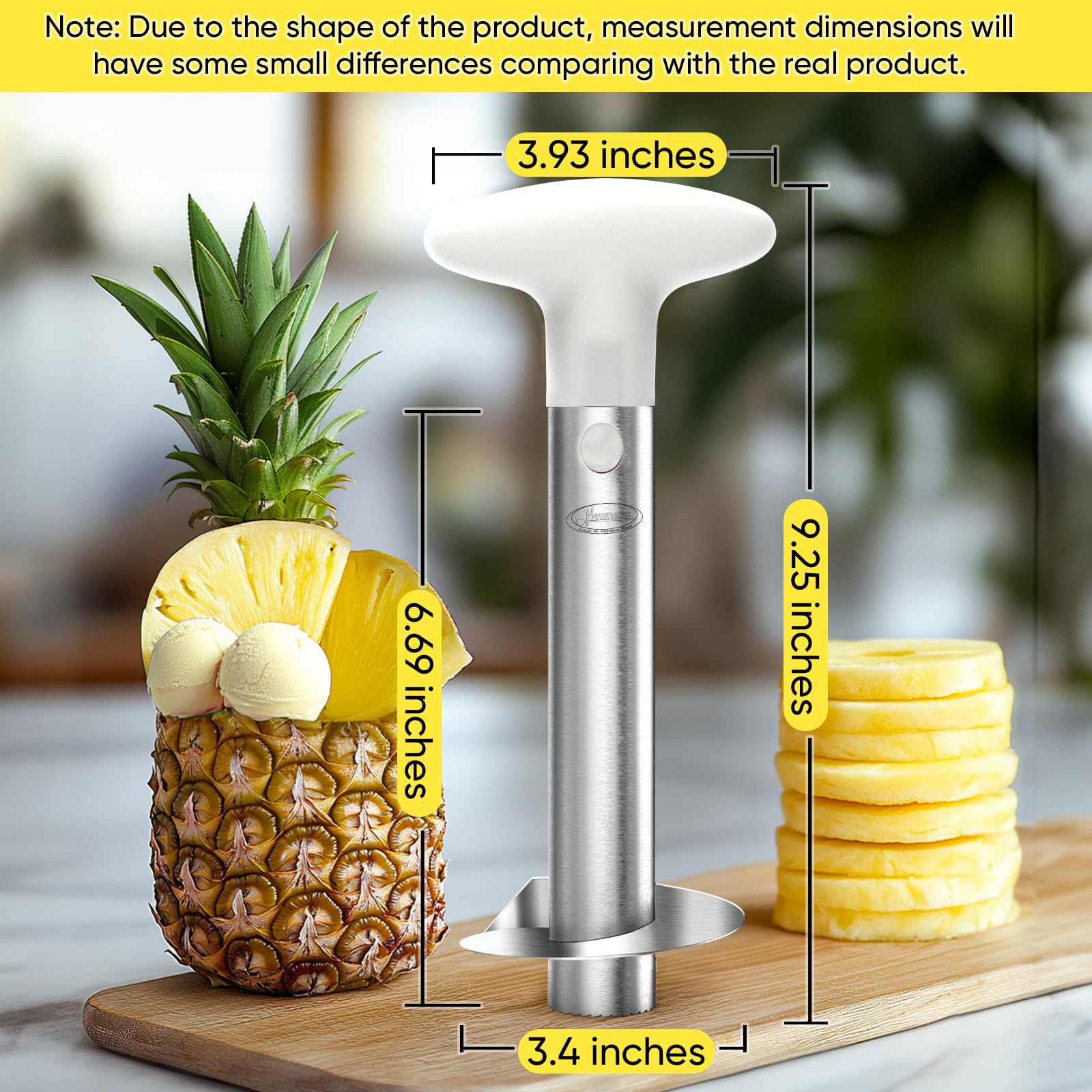 Newness Pineapple Corer is easy to clean after use